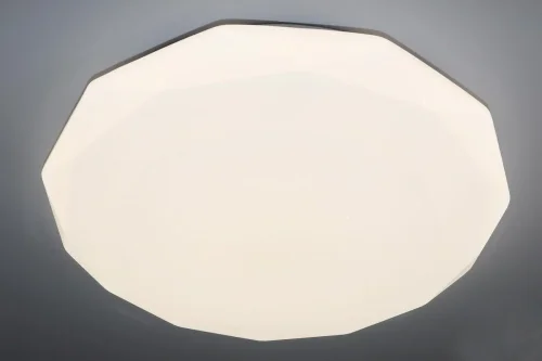 Светильник потолочный LED с пультом LED LAMPS 81082 Natali Kovaltseva белый 1 лампа, основание белое в стиле хай-тек с пультом фото 7